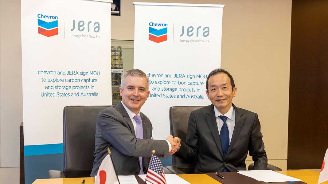 Chevron and JERA sign MOU to explore carbon capture and storage projects in United States and Australia